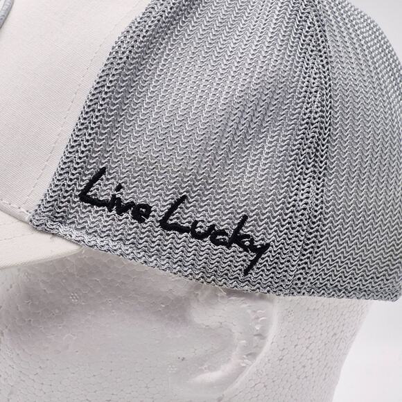 Black Clover Live Lucky Hat Cap White Black Four Adjustable Golf Club - Picture 7 of 14
